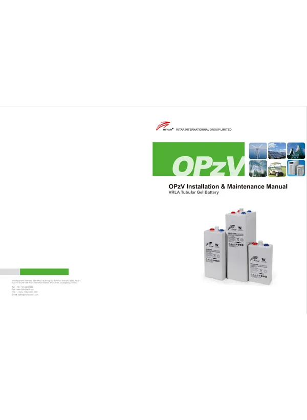 OPzV安装和维护手册